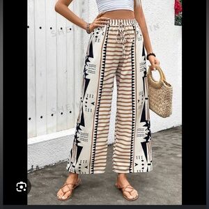 Printed High Waisted Pants